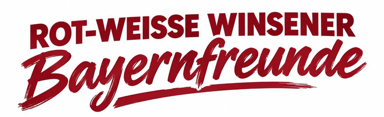 Rot-Weiße Winsener Bayern Freunde Schriftzug